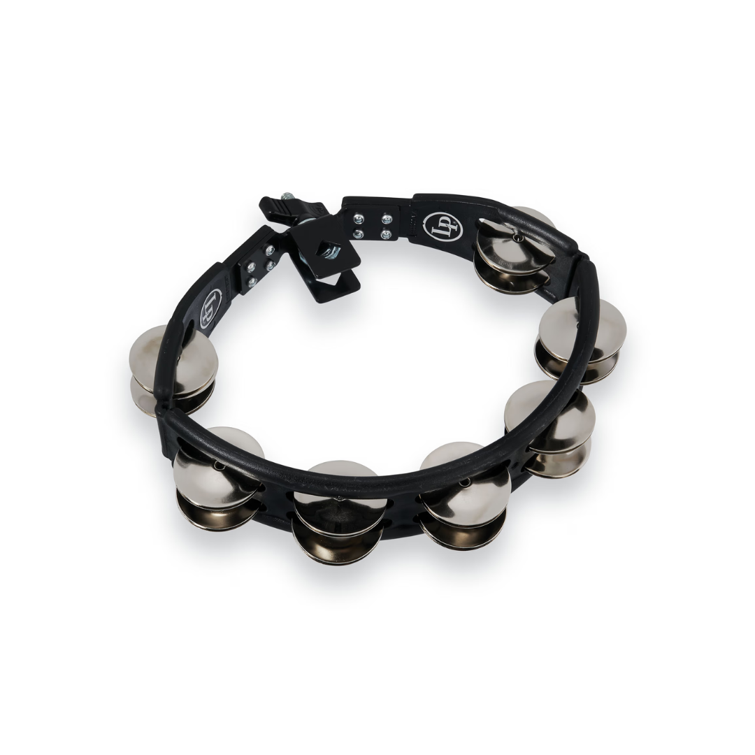 LATIN PERCUSSION Cyclops Mounted Tambourine, Steel