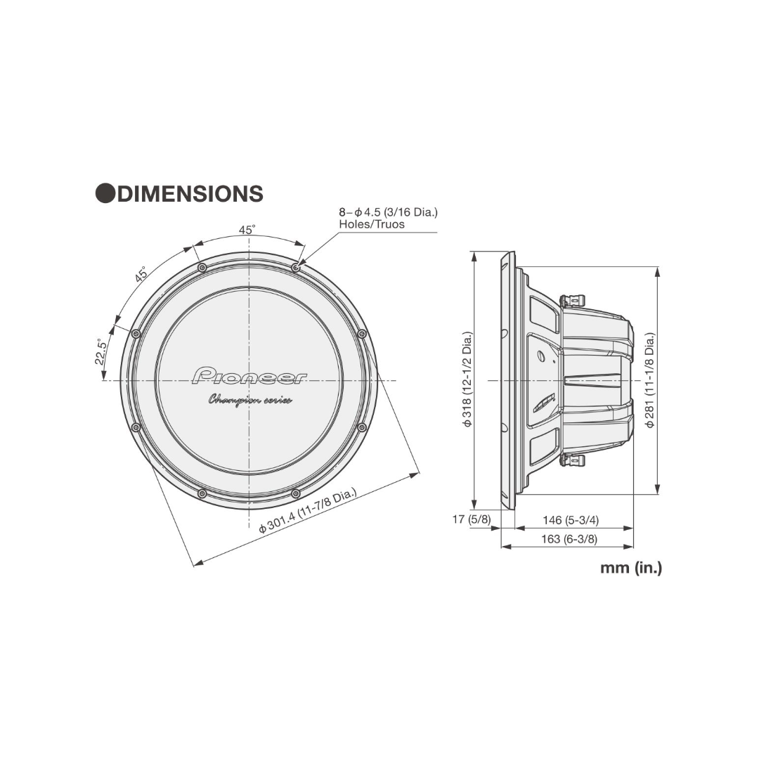 PIONEER TS-W32D4