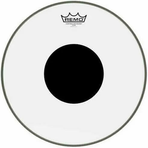 REMO CS031410 PEAU CS TRANSPARENTE 14" AVEC ROND NOIR